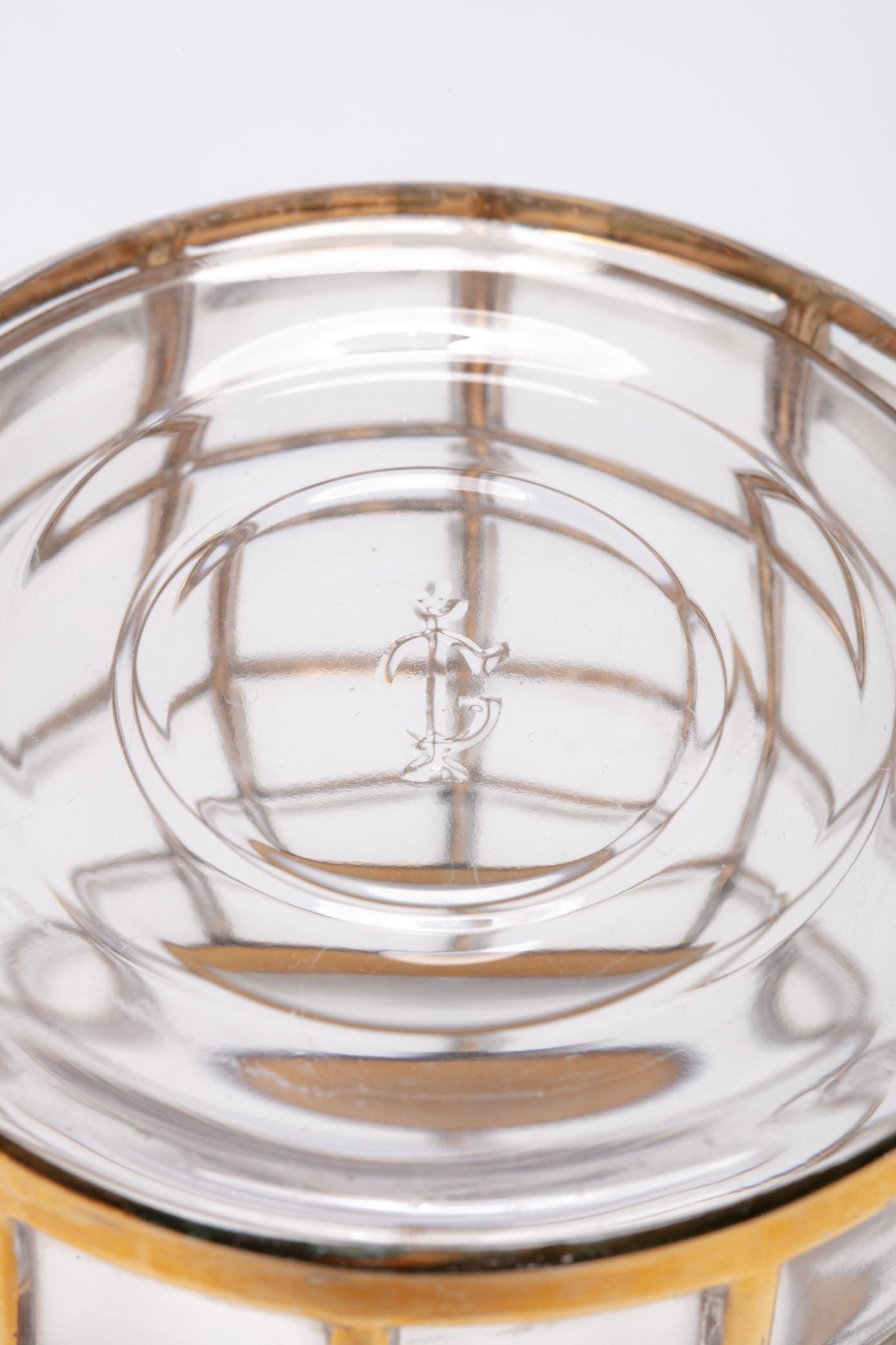 Vintage Imperial Glass Co. Toril de Oro Highball Glasses 22-Karat Gold, Set of 8 1