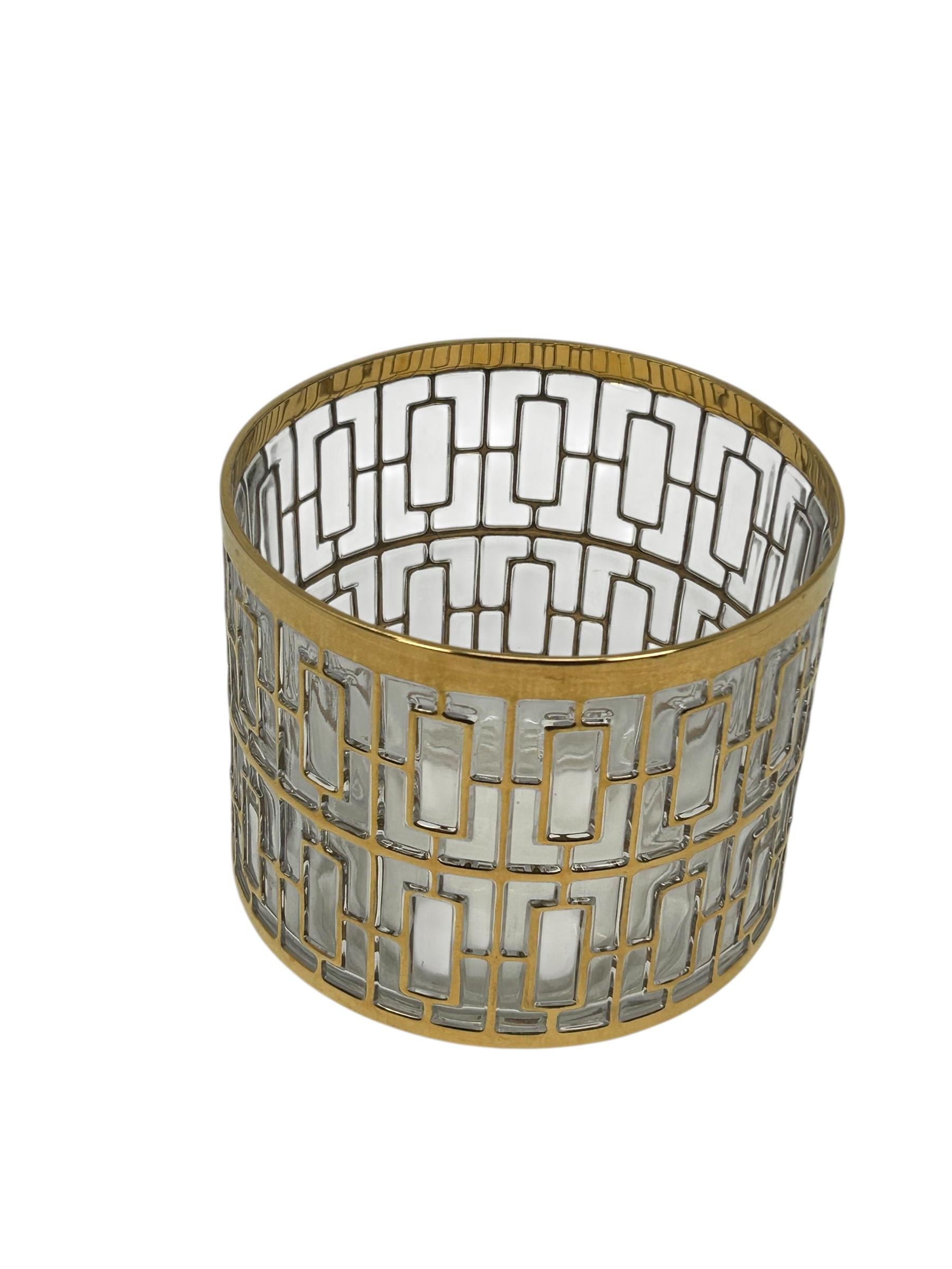 Vintage Imperial Glas Eisschale in der 