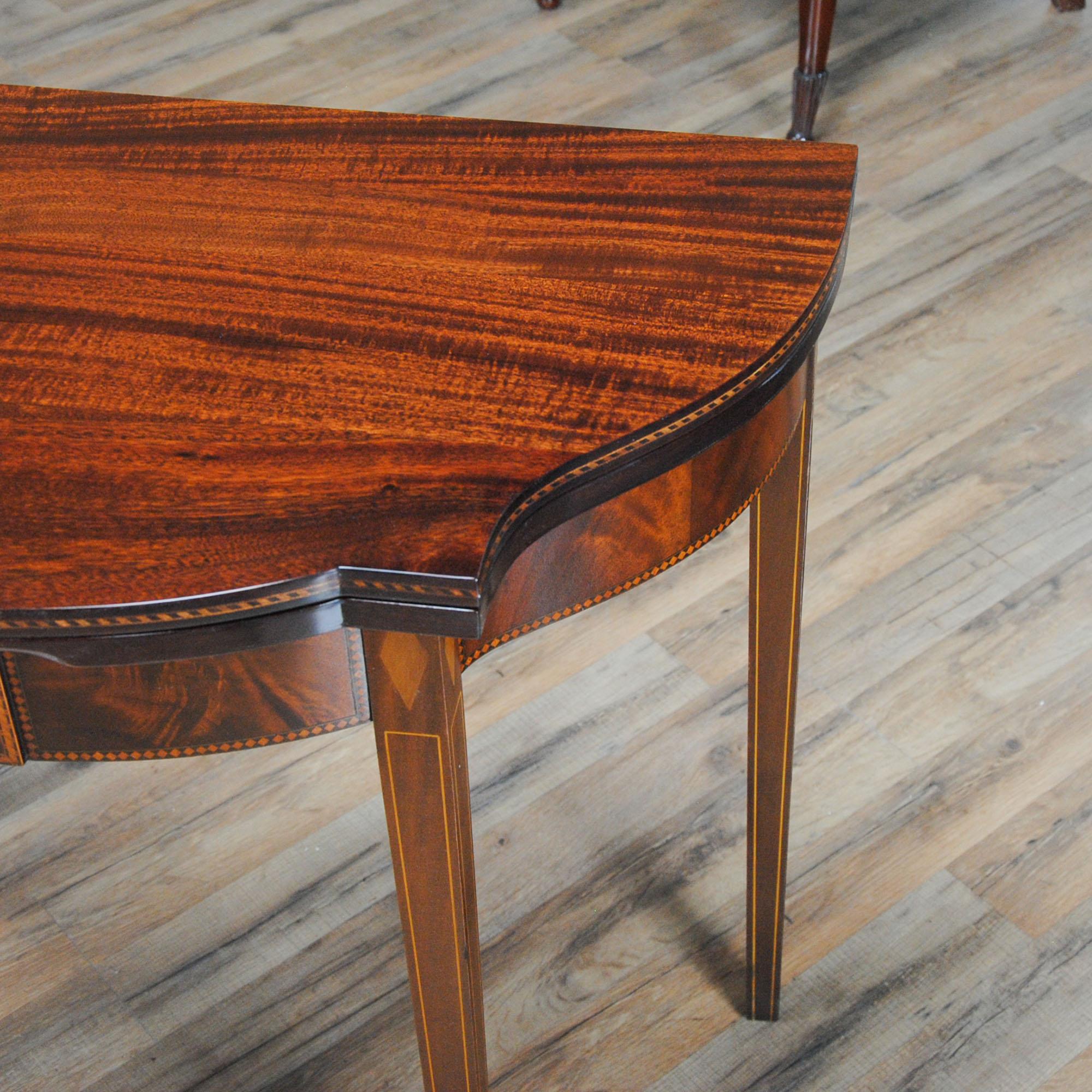 Hepplewhite Vintage Imperial Mahogany Game Table