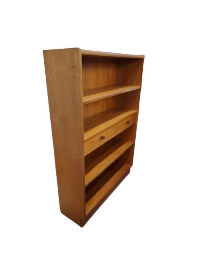 Mid-Century Modern Vintage Imported English Mid Century Bookcase or Shelf and 1 Drawer