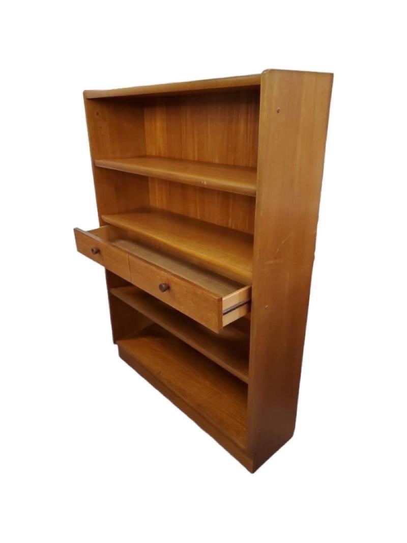 Mid-20th Century Vintage Imported English Mid Century Bookcase or Shelf and 1 Drawer