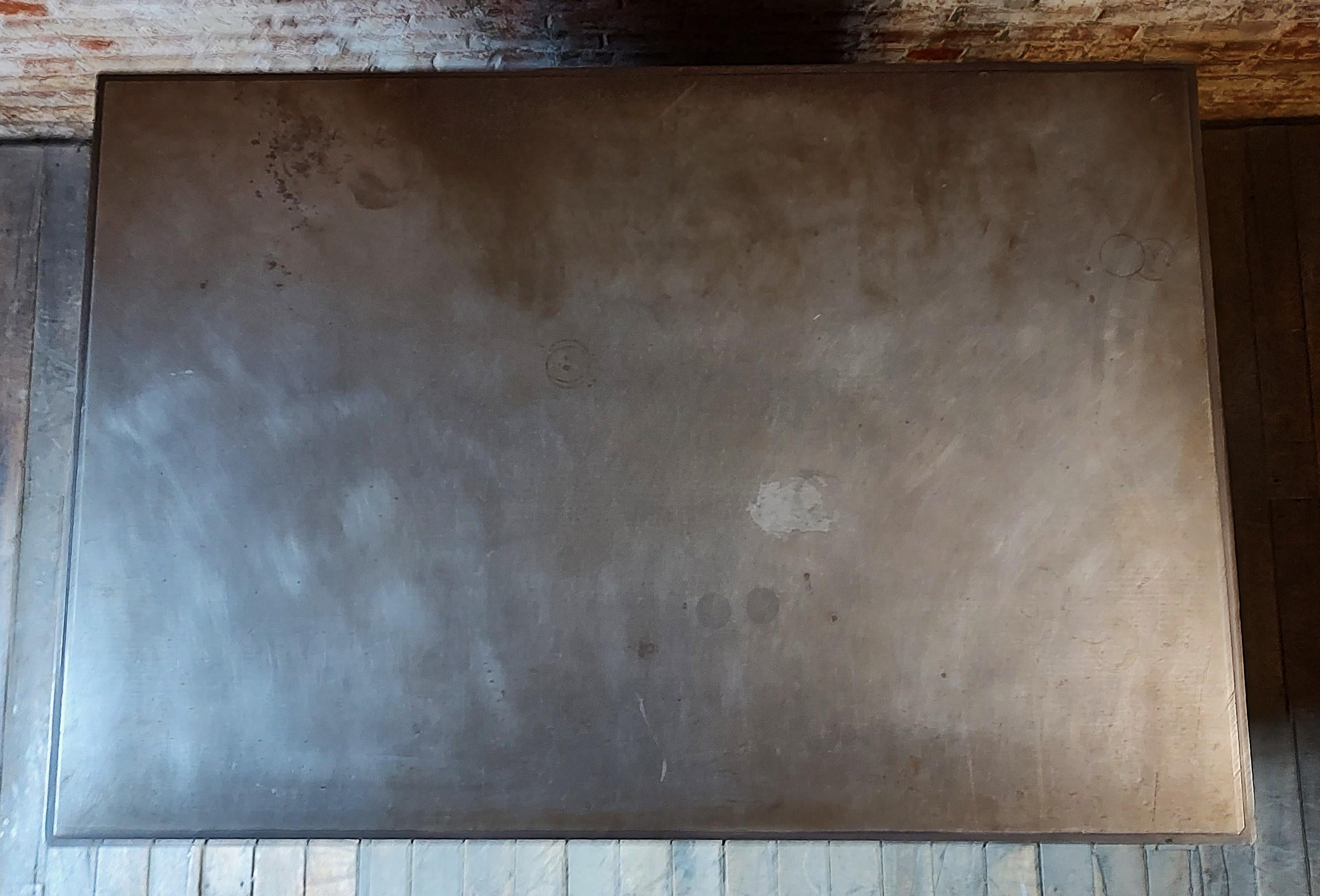 Imponente Mesa e Isla de Cocina Vintage con Encimera de Acero siglo XX en venta