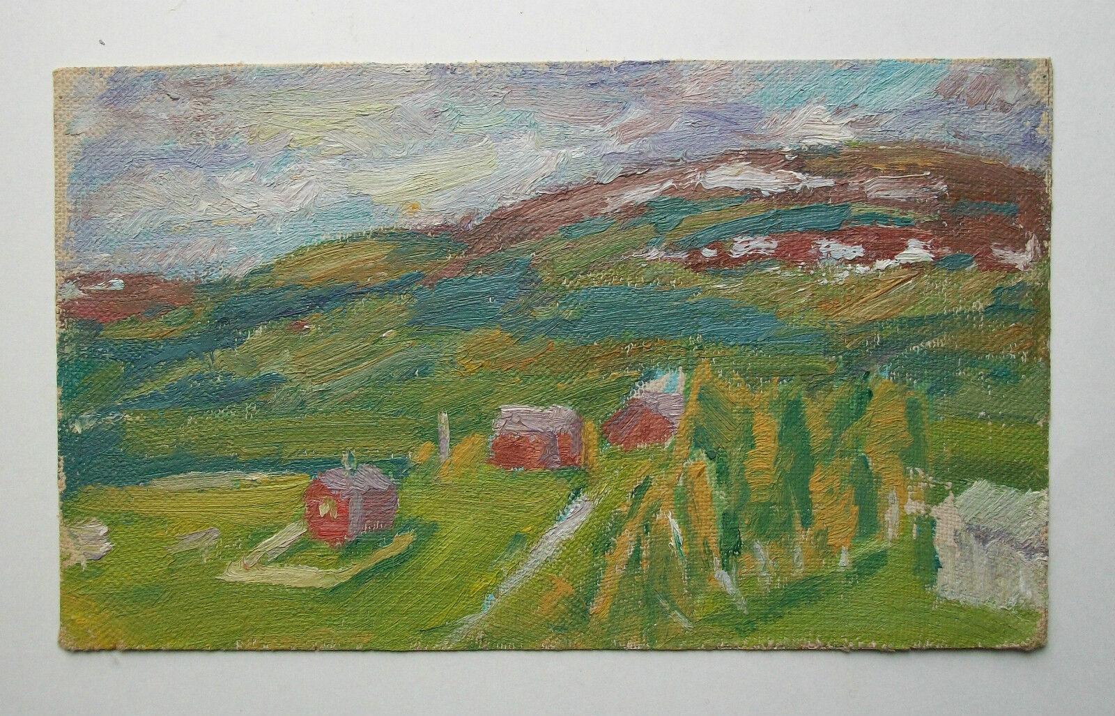 Canadian Vintage Impressionist Oil Painting - Unsigned - Framed - Canada - Mid 20th C. For Sale