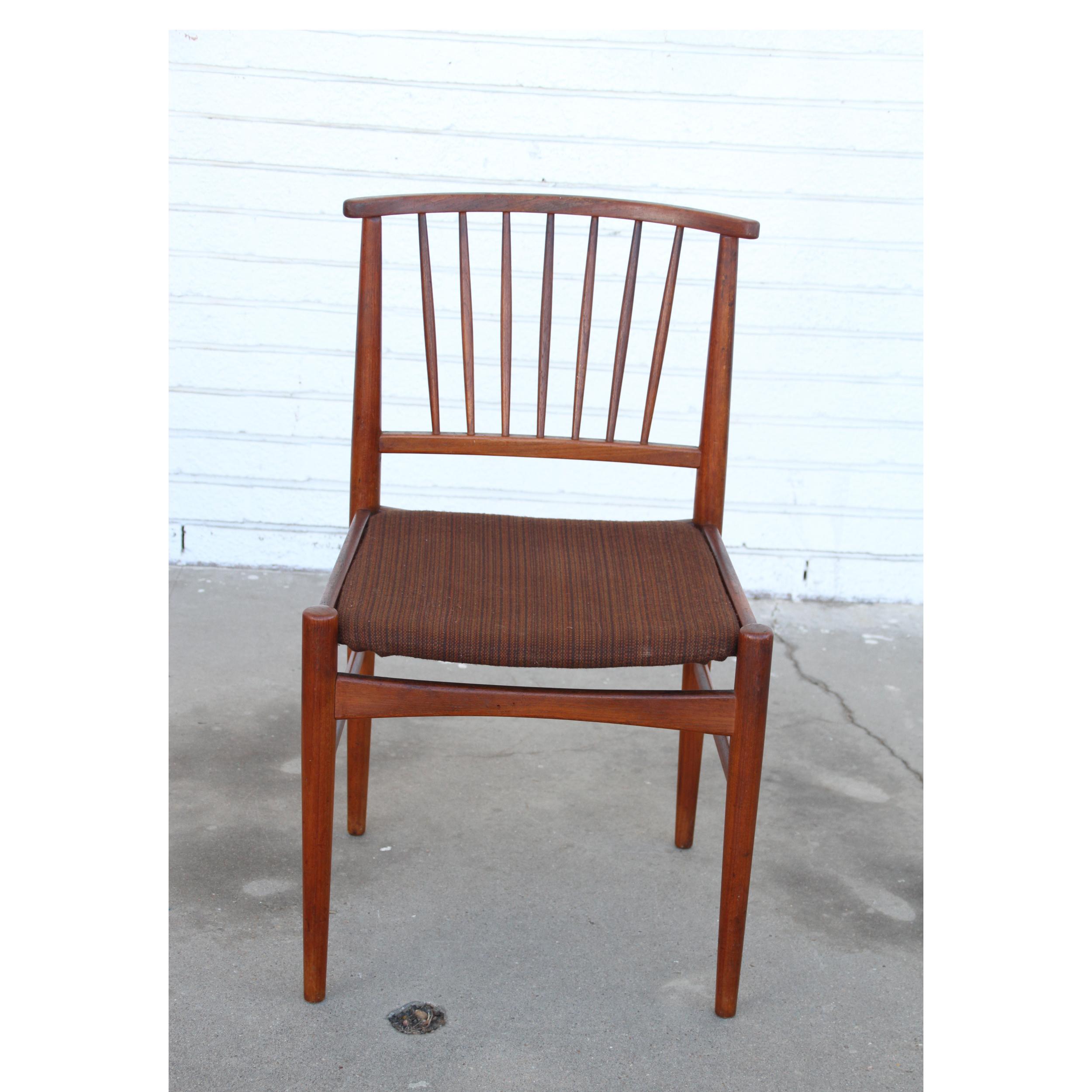 Wood Vintage in style Jorgen Baekmark Dinning Chairs  For Sale