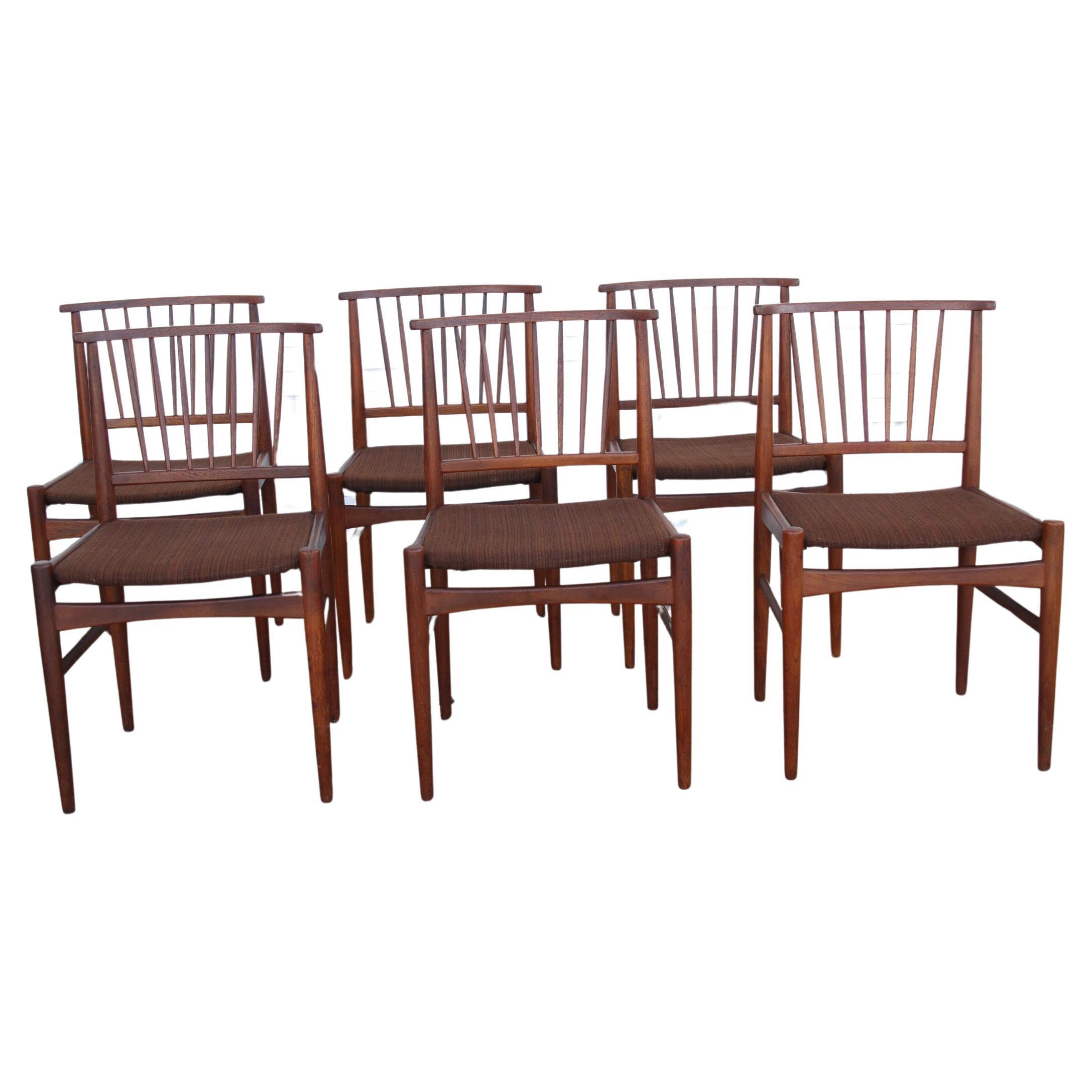 Vintage in style Jorgen Baekmark Dinning Chairs  For Sale