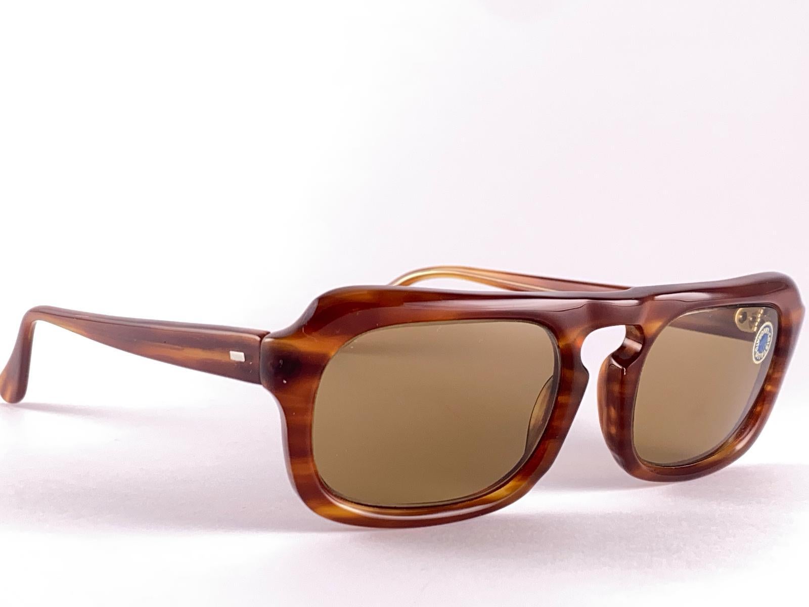 Vintage In The style of  Pierre Cardin Michael Caine 1960's Sunglasses For Sale 1