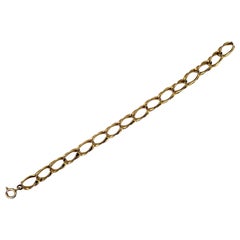 Vintage Indaerre Swirled 18 Karat Gold Link Bracelet