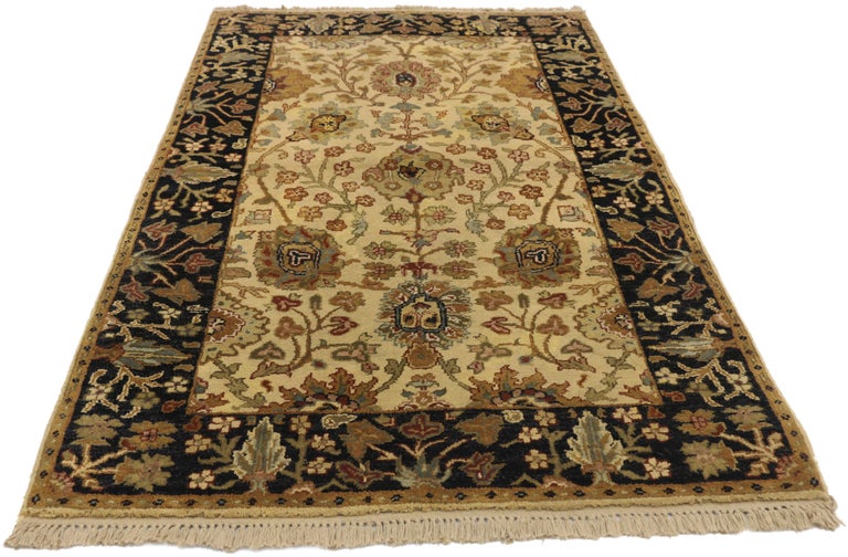 Vintage Indian Accent Rug with Rustic Traditional Style For Sale at 1stDibs