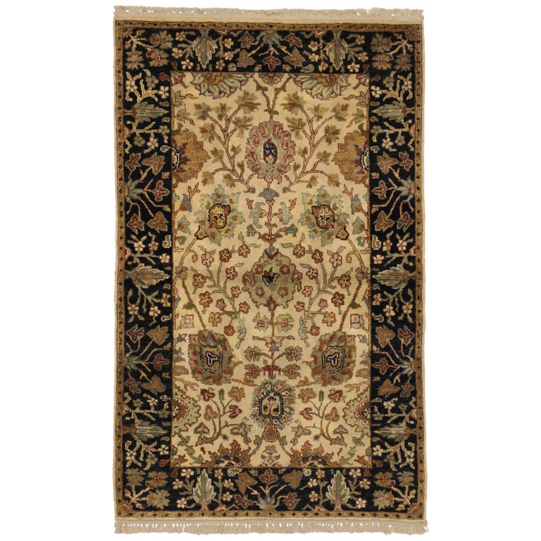 Vintage Indian Accent Rug with Rustic Traditional Style For Sale at 1stDibs