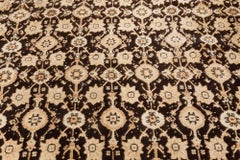Doris Leslie Blau Vintage Indian Agra Botanic Handmade Wool Rug