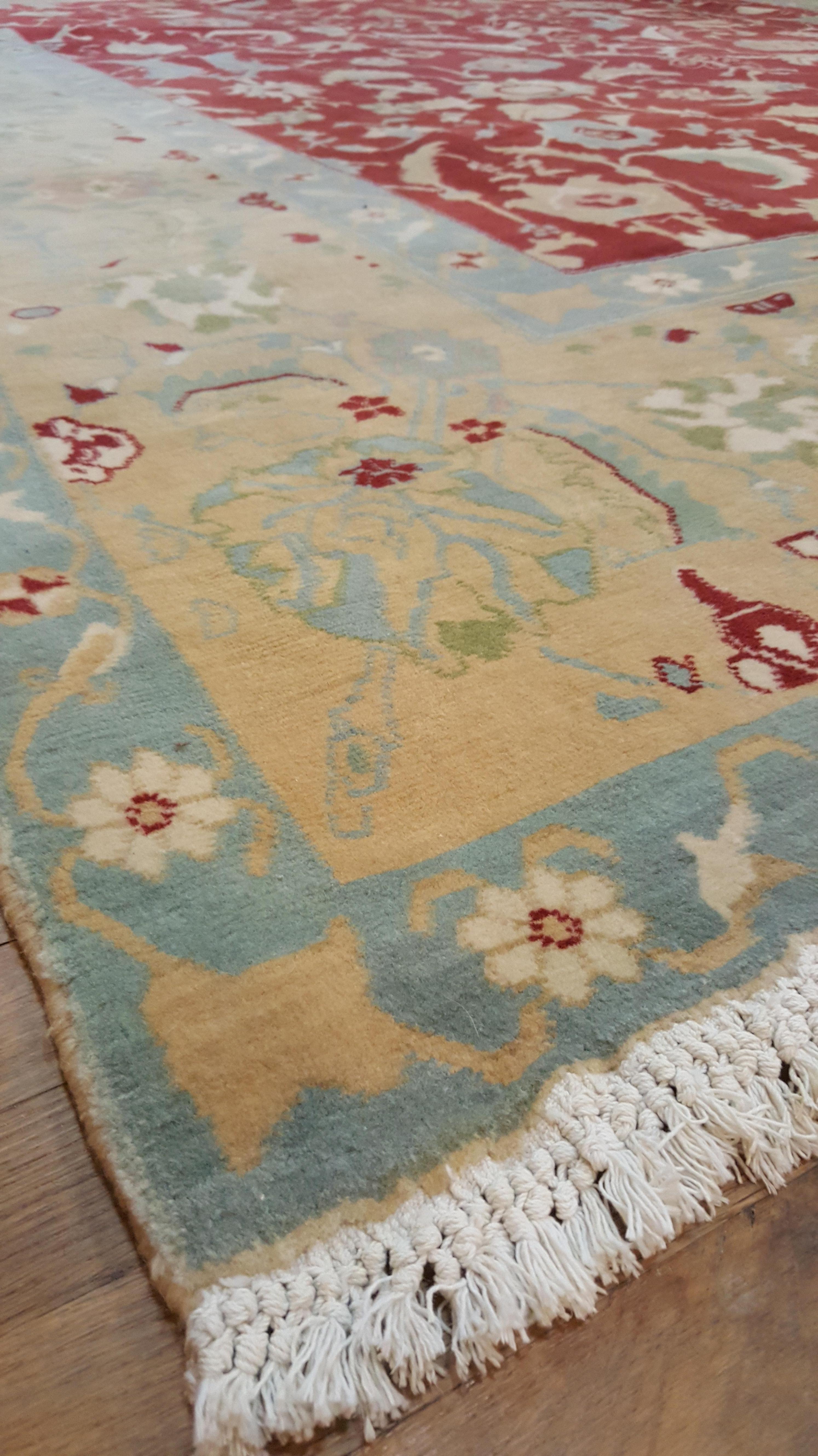 Vintage Indian Agra Carpet For Sale 4