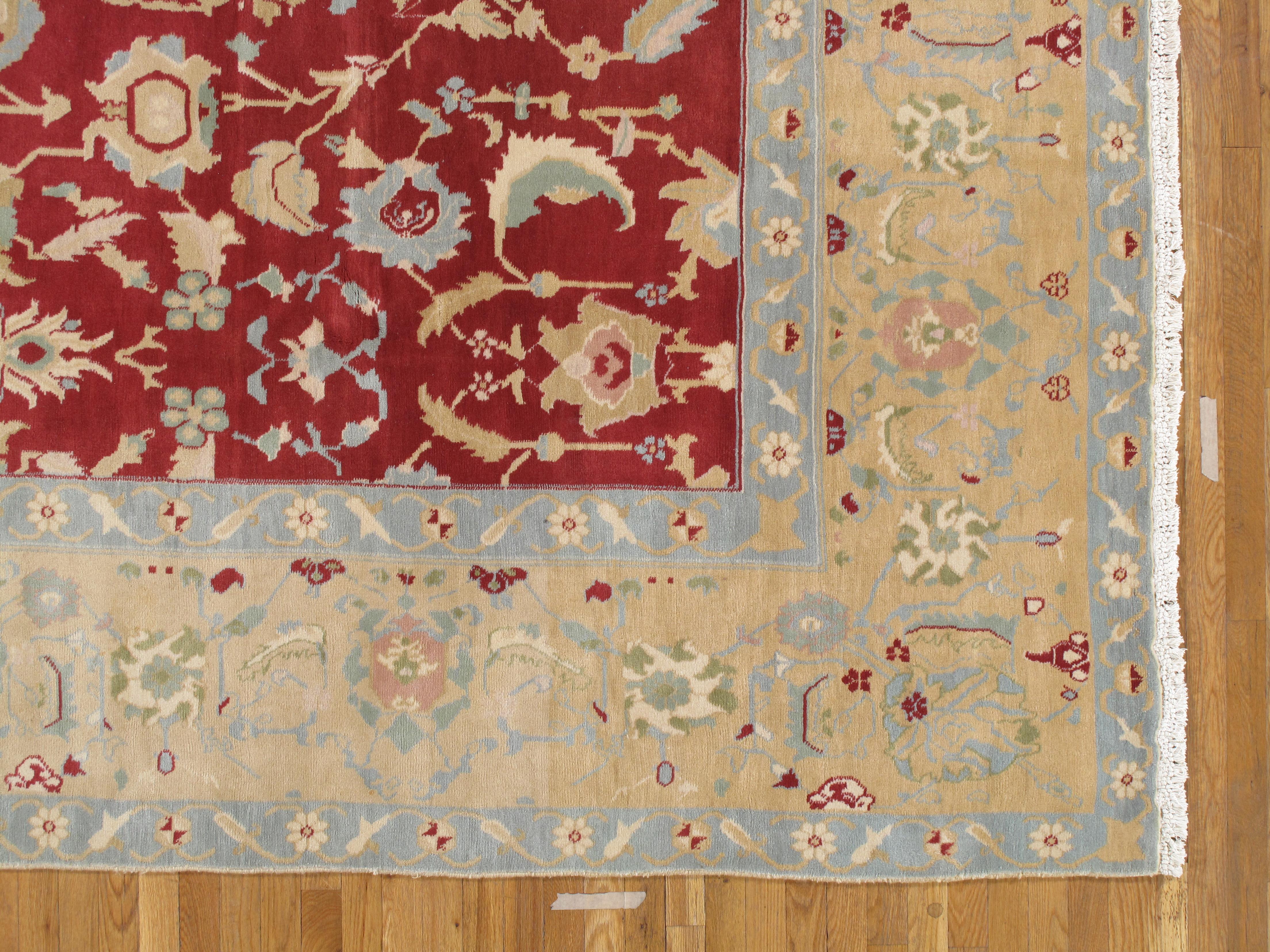 Vintage Indian Agra Carpet For Sale 6
