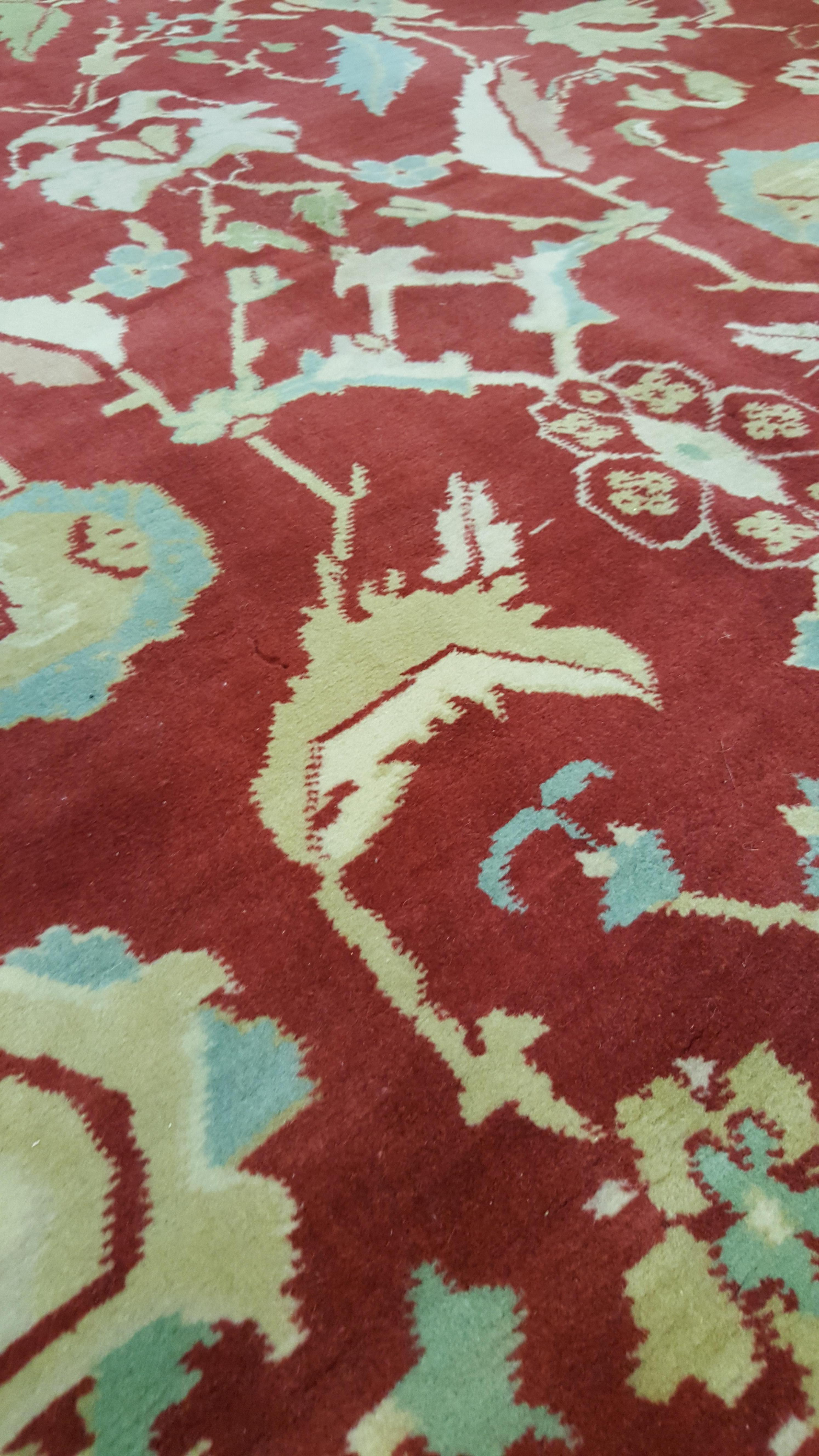 Vintage Indian Agra Carpet For Sale 1