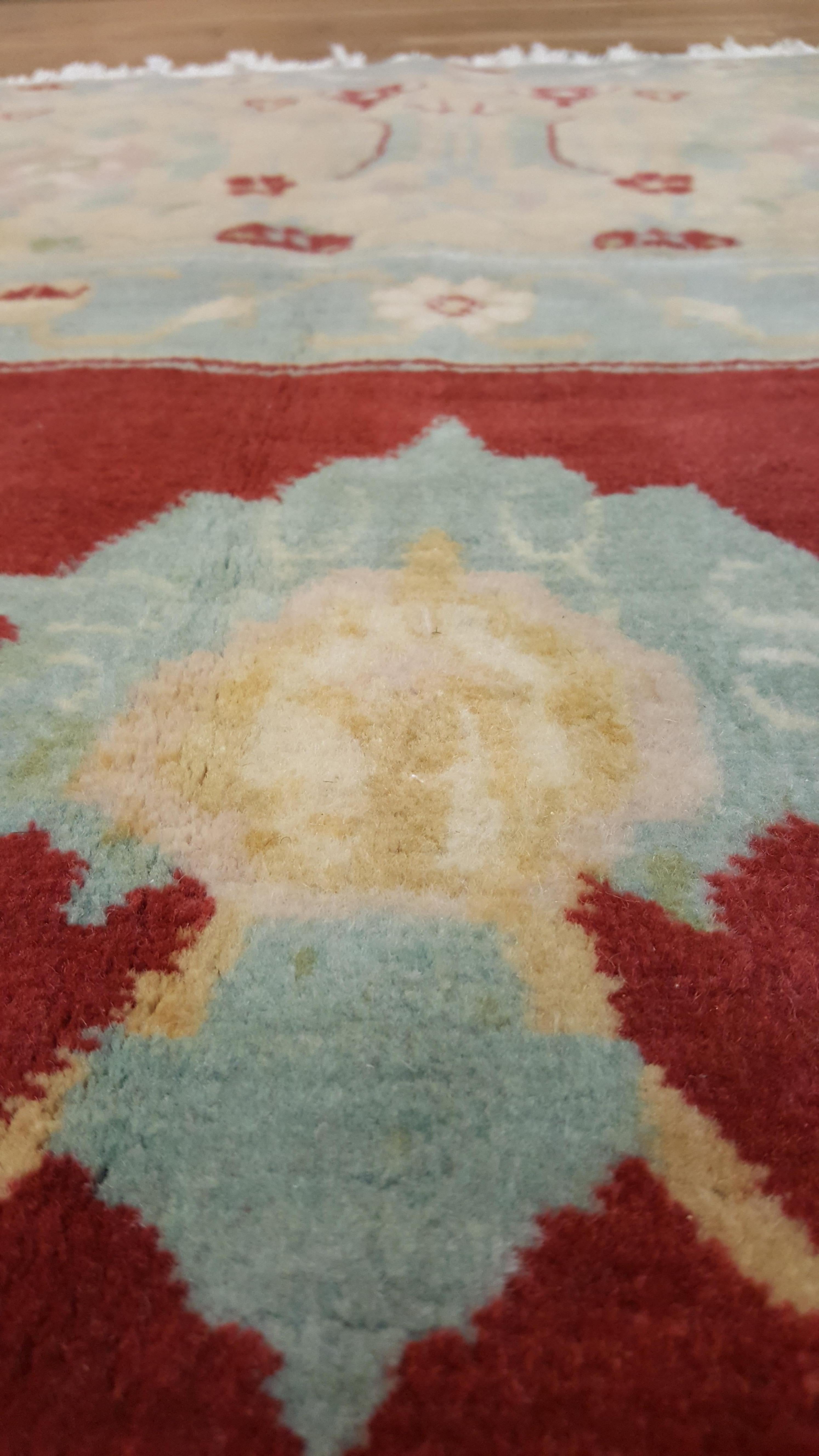 Vintage Indian Agra Carpet For Sale 2