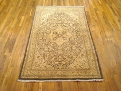 Indischer Agra- Orientalischer Vintage-Teppich, in kleiner Größe, fein gewebt und weiche Farben, indisch