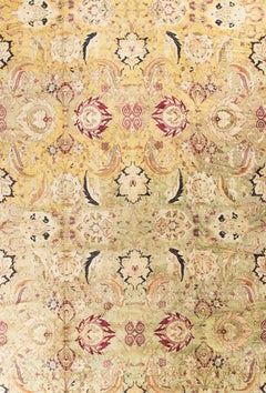 Tappeto vintage indiano Agra del 1940 circa 13'7 x 17'1