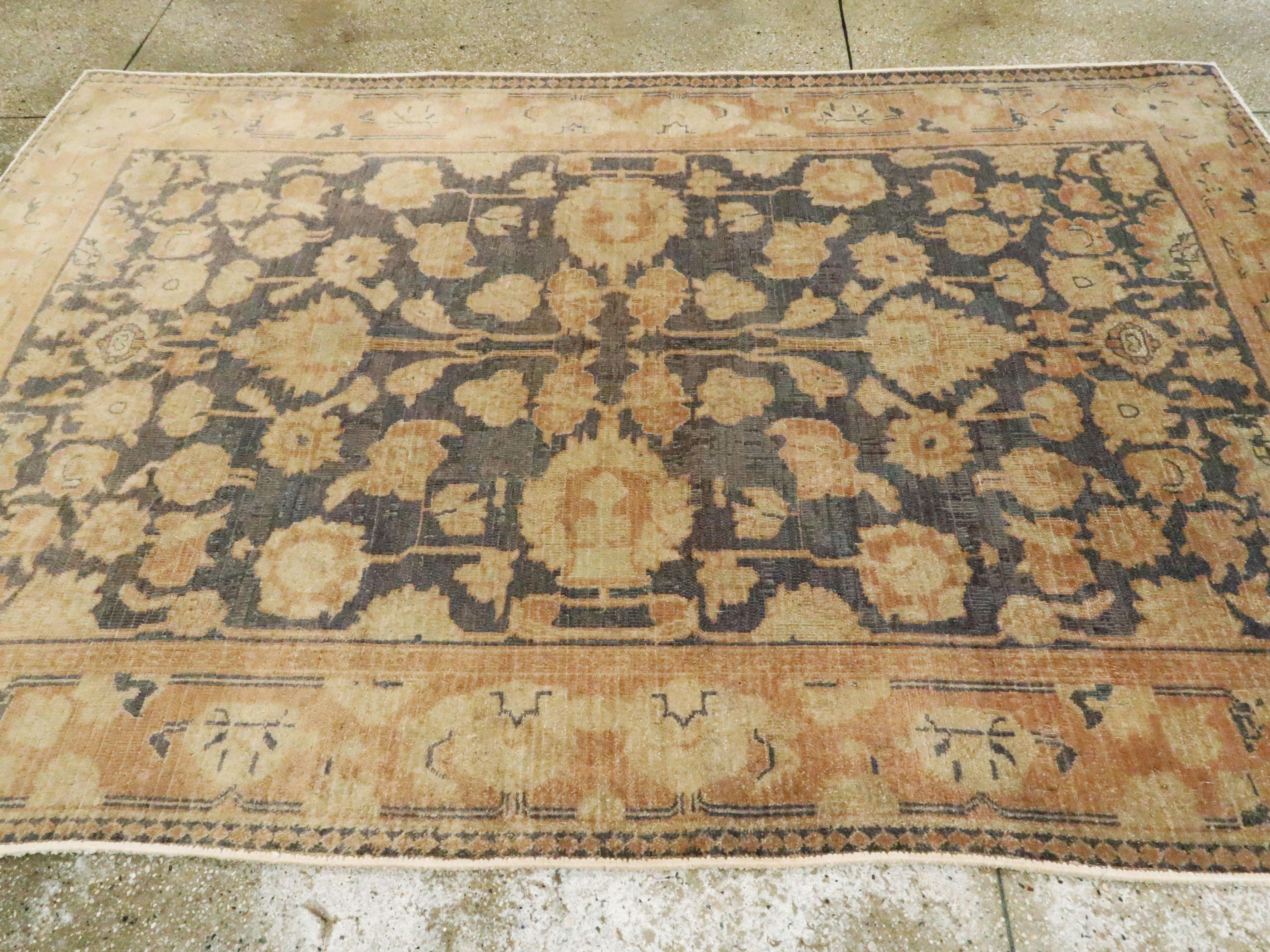 Vintage Indian Agra Rug For Sale 1