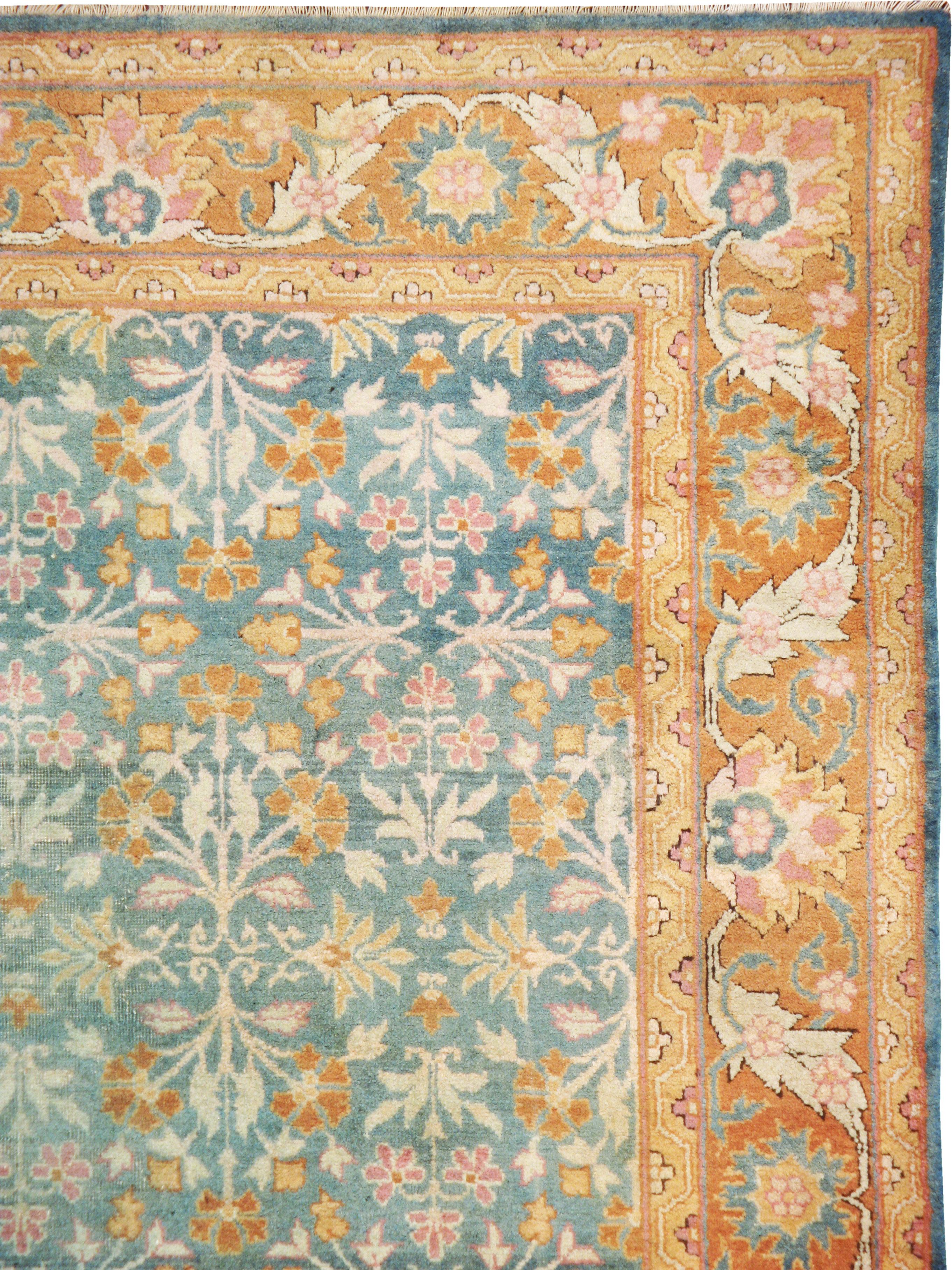 Agra Tapis indien vintage d'Amritsar en vente