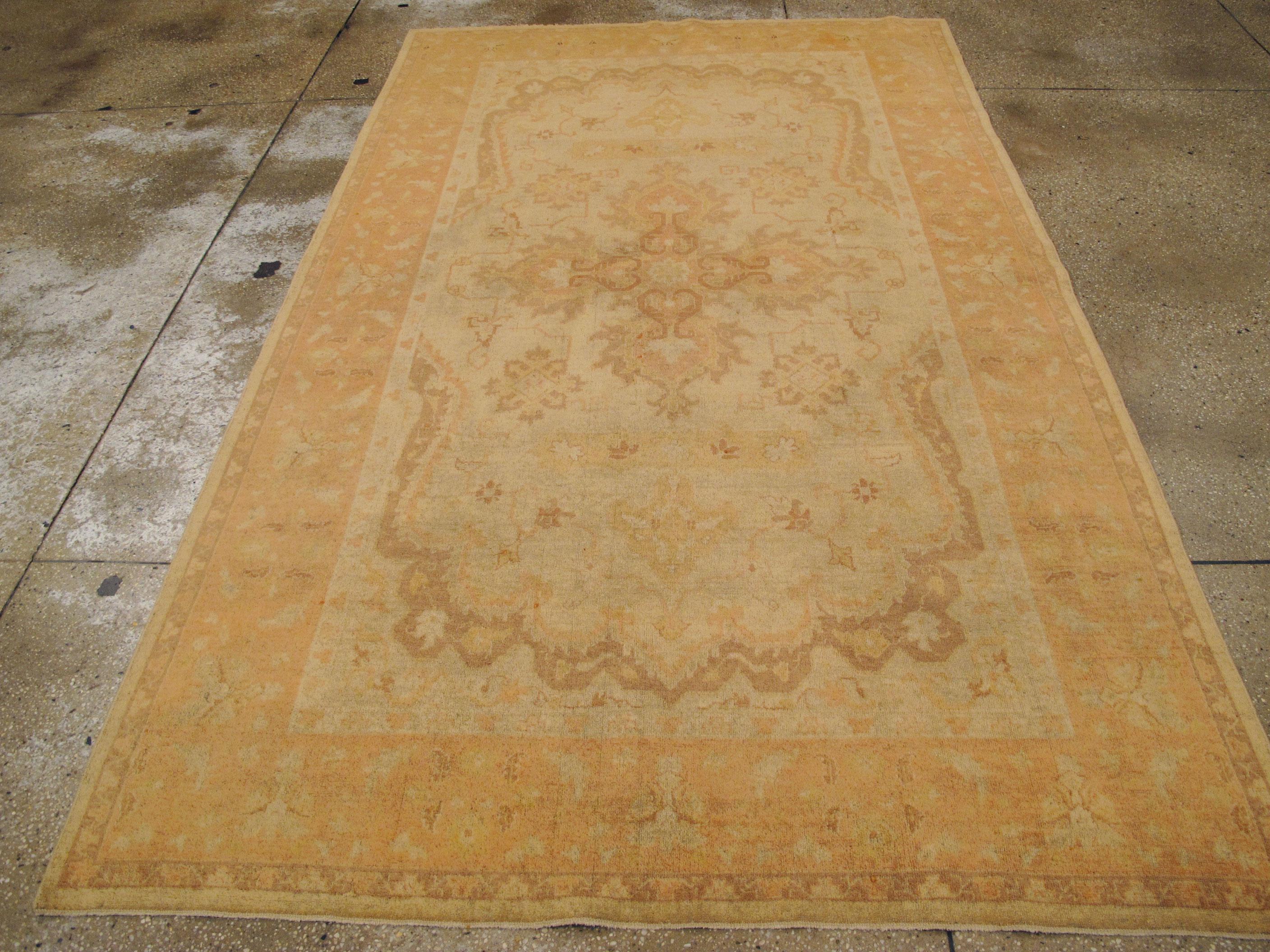 Hand-Knotted Vintage Indian Amritsar Rug For Sale