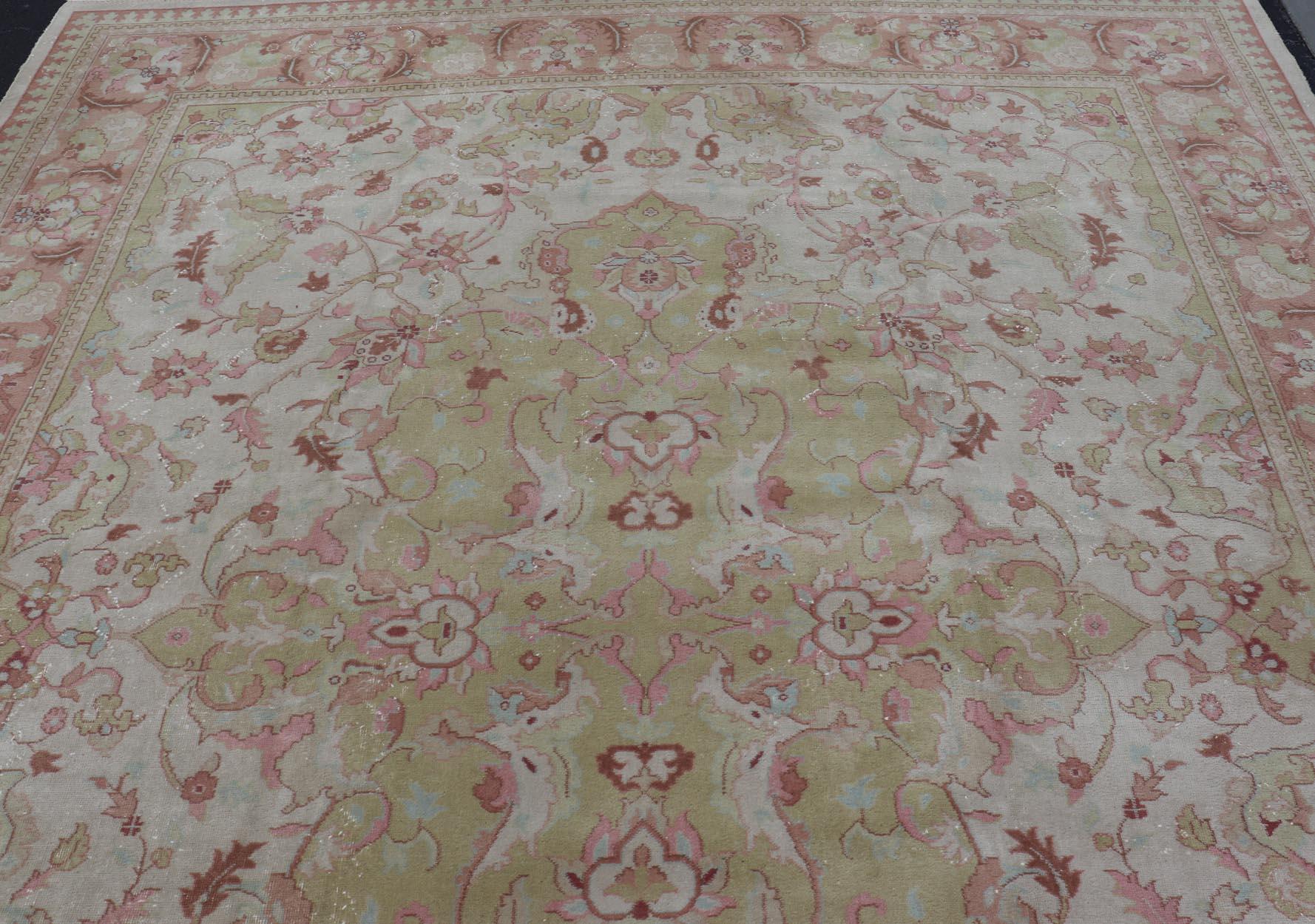 Milieu du XXe siècle Keivan Woven Arts grand tapis indien Amritsar vintage en vente