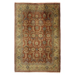 Vintage Indian Area Rug with Traditional Persian Style