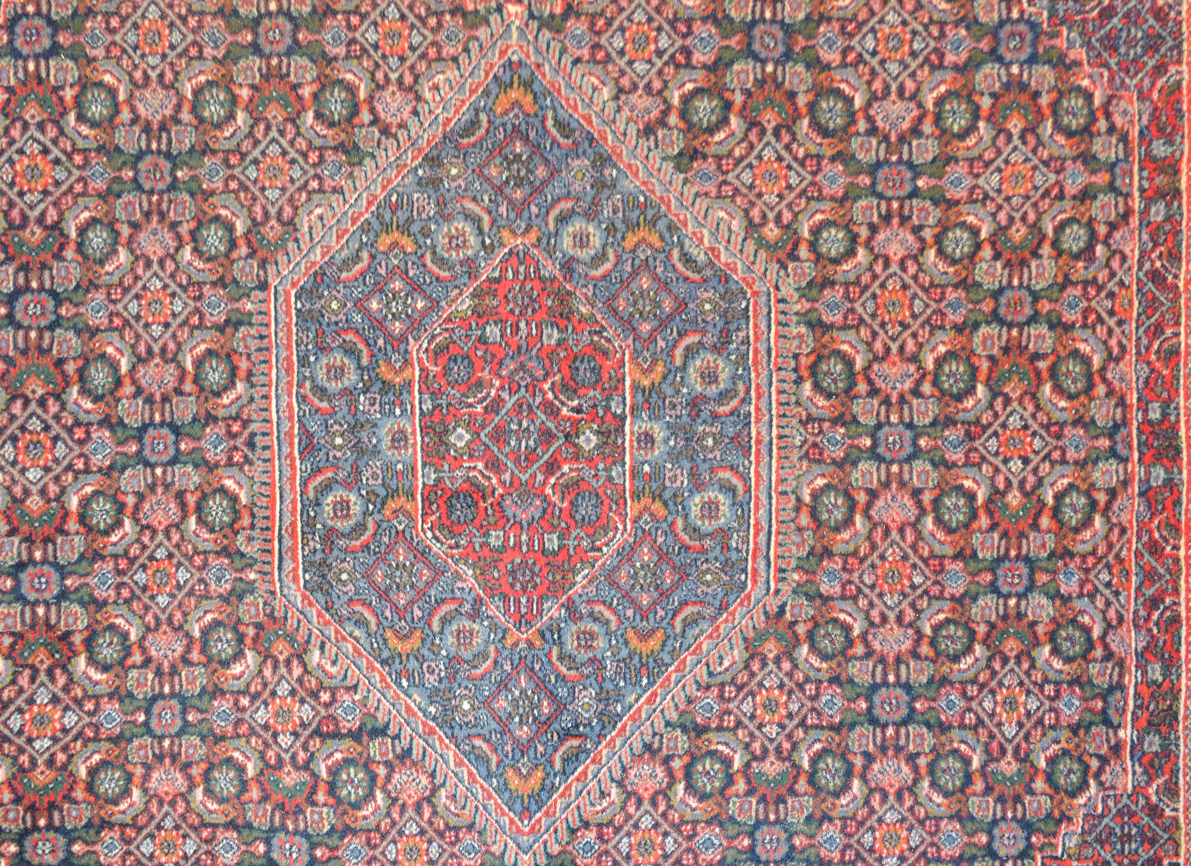 Alter indischer Bidhar-Teppich (20. Jahrhundert) im Angebot