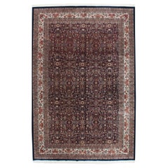 Indischer Bijar-Design-Teppich im Vintage-Stil