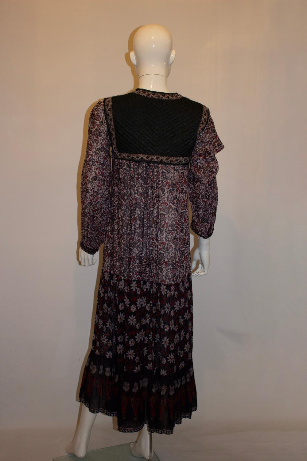 Vintage Indian Boho Dress Pour femmes en vente