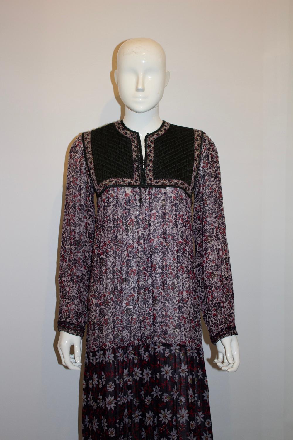 Vintage Indian Boho Dress en vente 3
