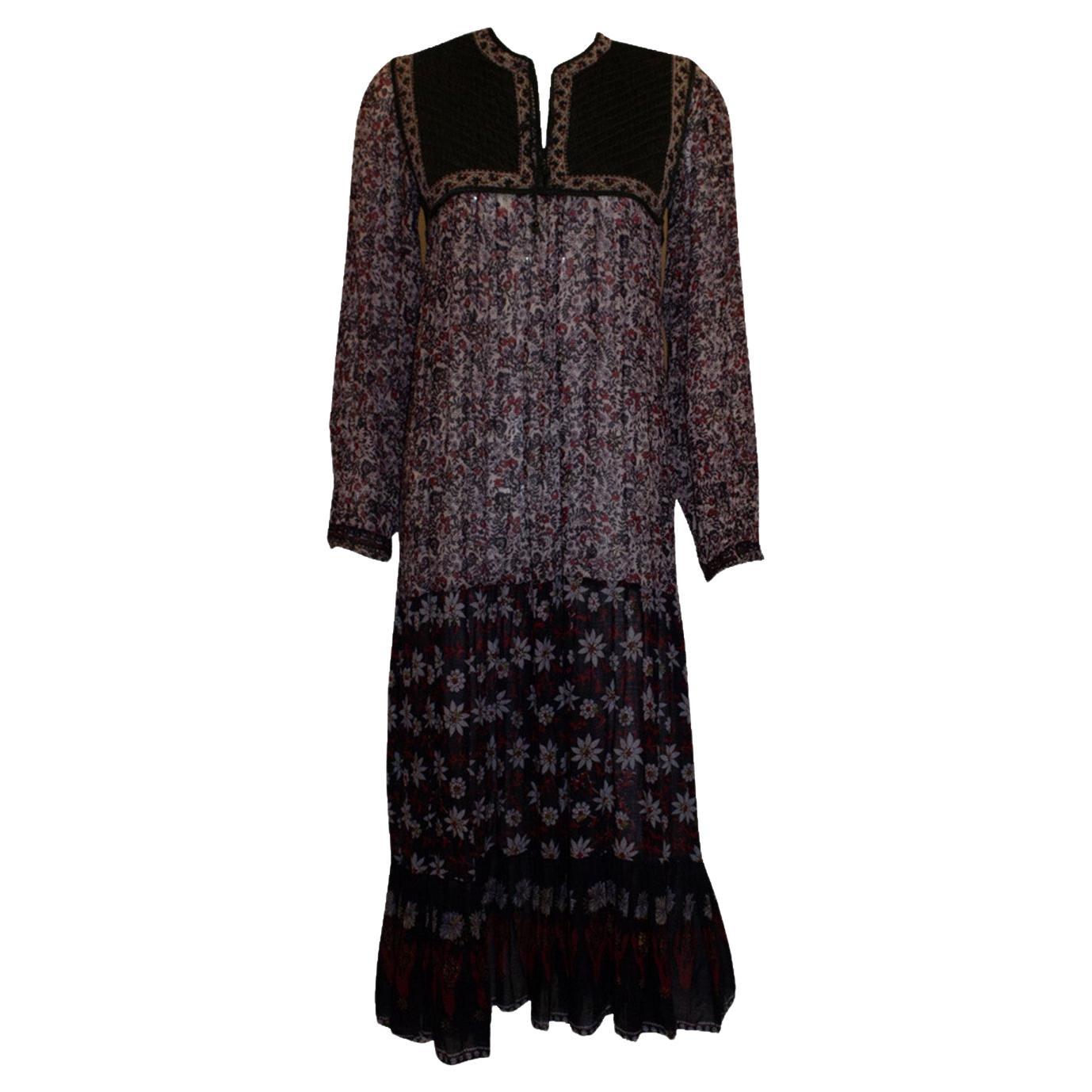 Vestido boho indio vintage