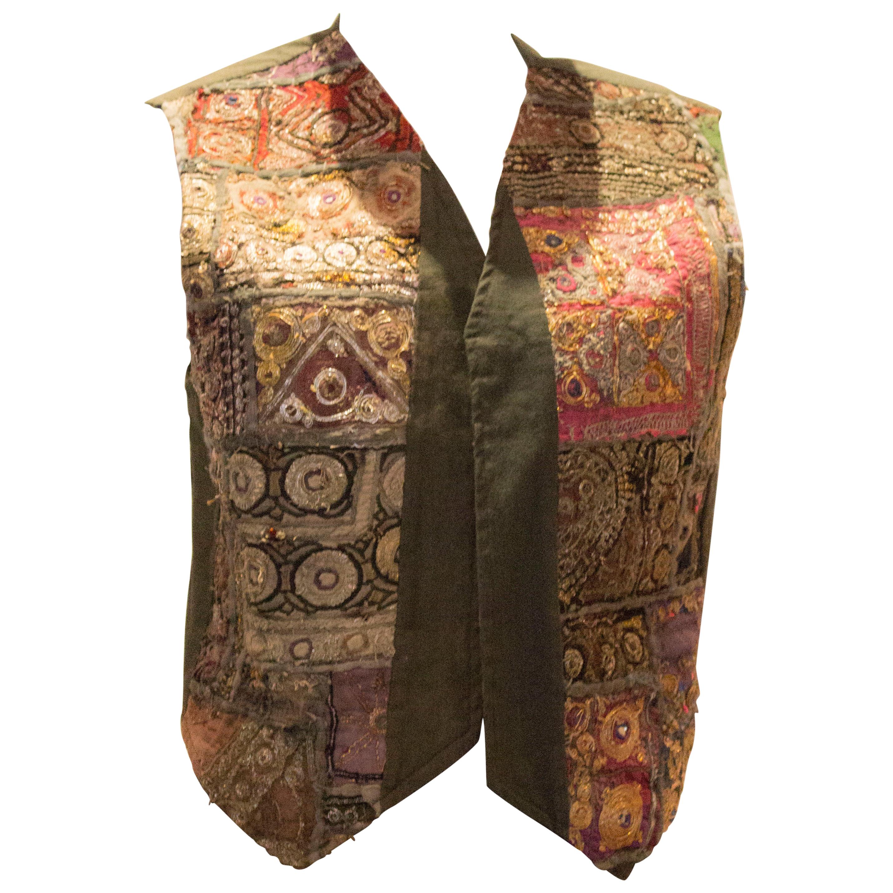Vintage Indian Boho Waistcoat