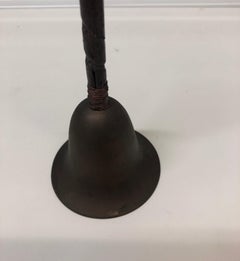 Vintage Indian Brass and Wood Table Bell
