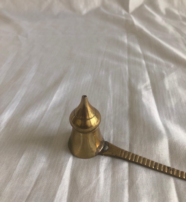 Vintage Indian Brass Candle Snuffer at 1stDibs