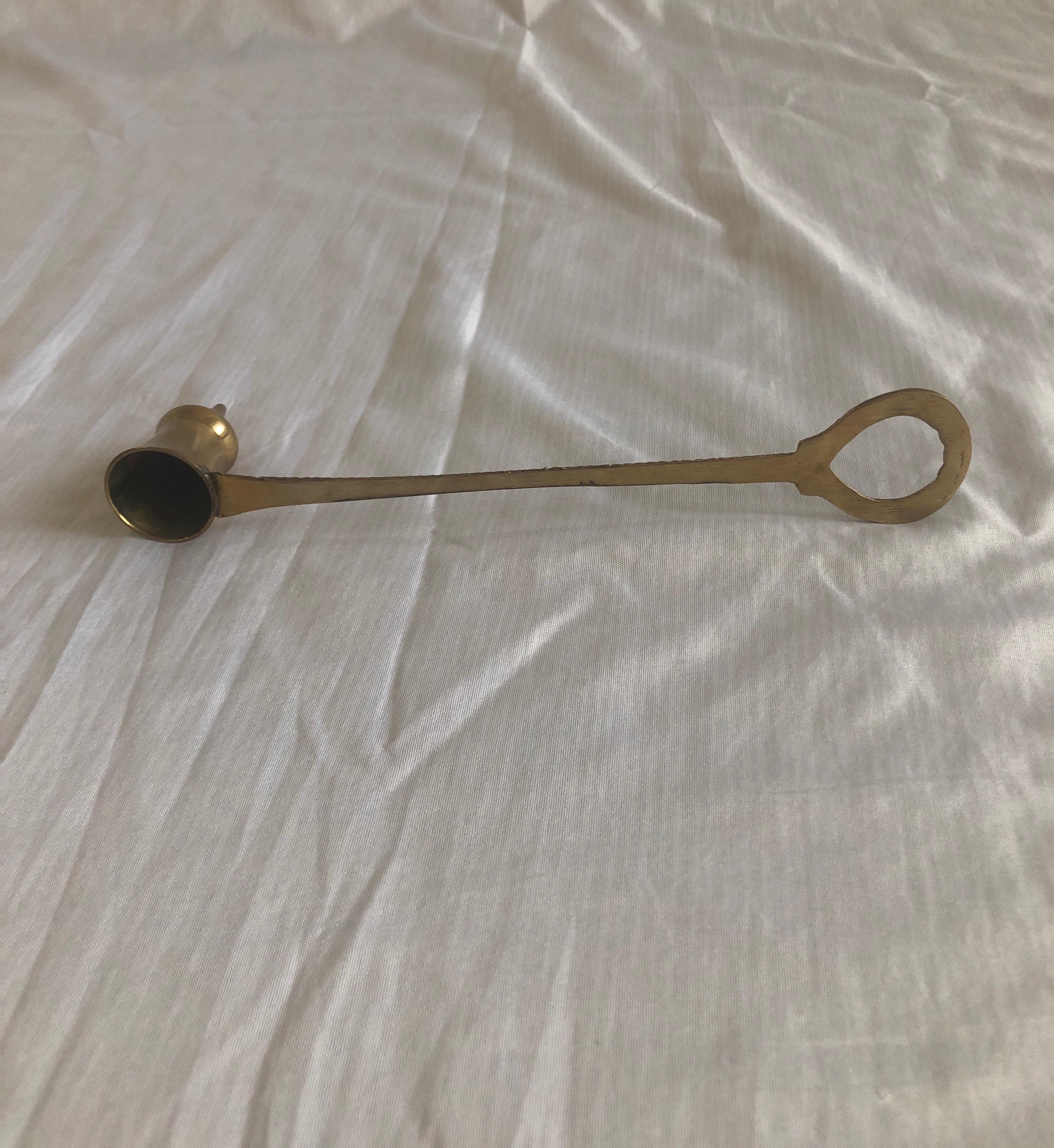 Hand-Crafted Vintage Indian Brass Candle Snuffer