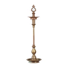 Retro Indian Brass Candle Pricket