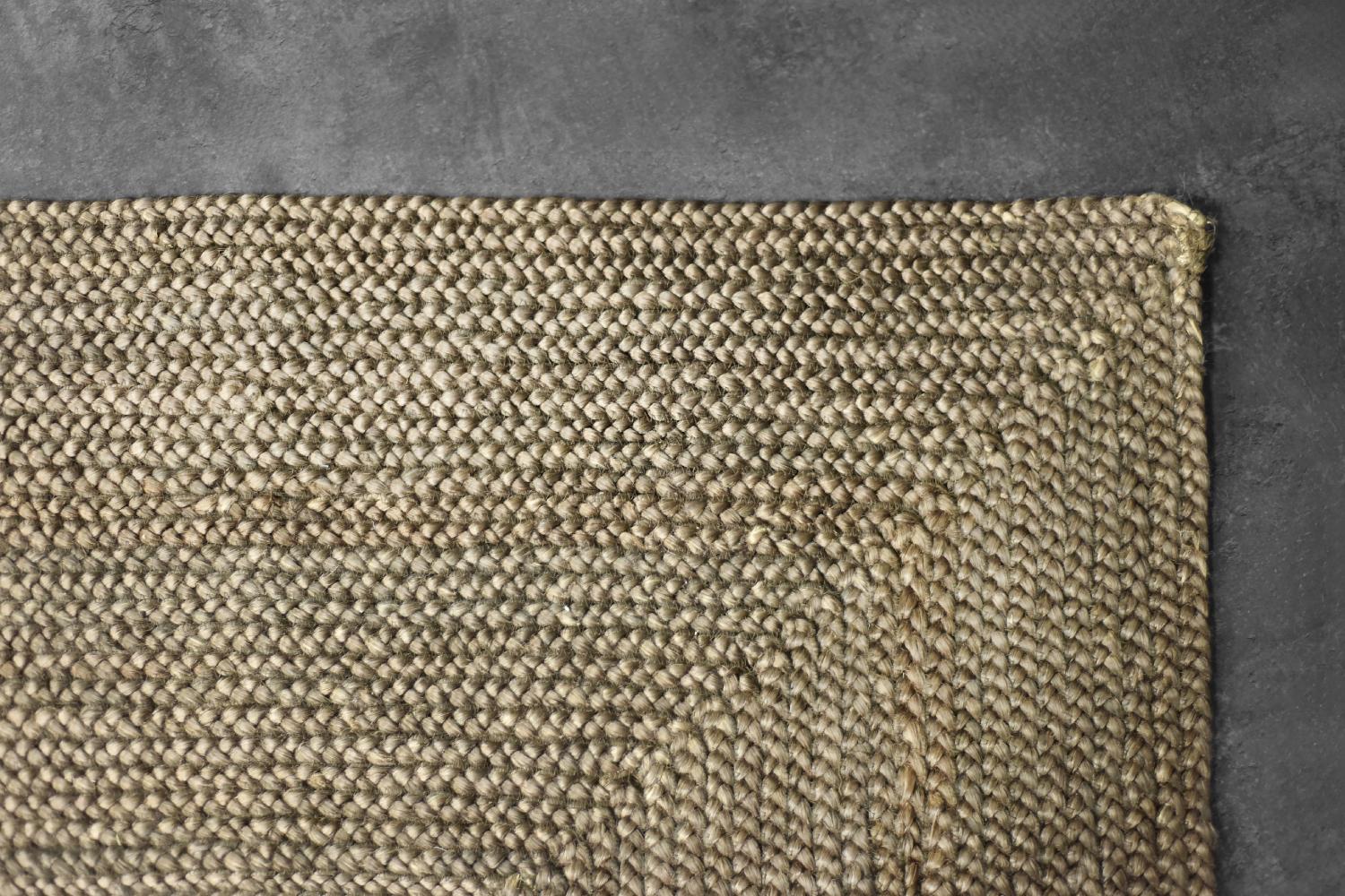 Tapis indien vintage en jute tissé à plat, marron, années 1970 en vente 4