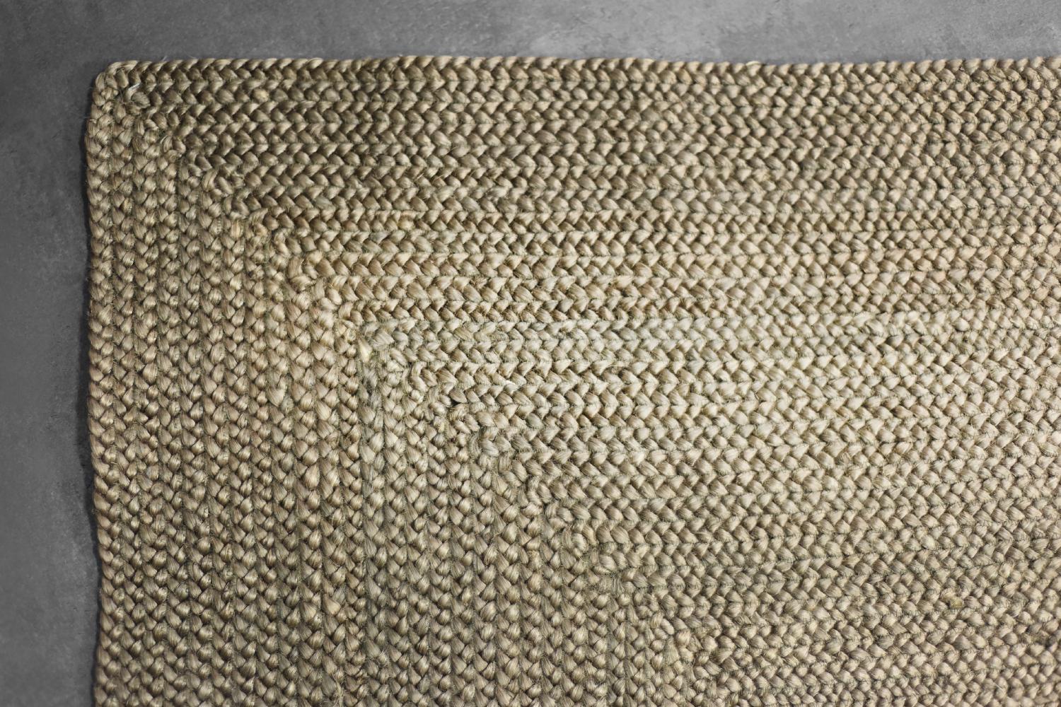 Tapis indien vintage en jute tissé à plat, marron, années 1970 en vente 5