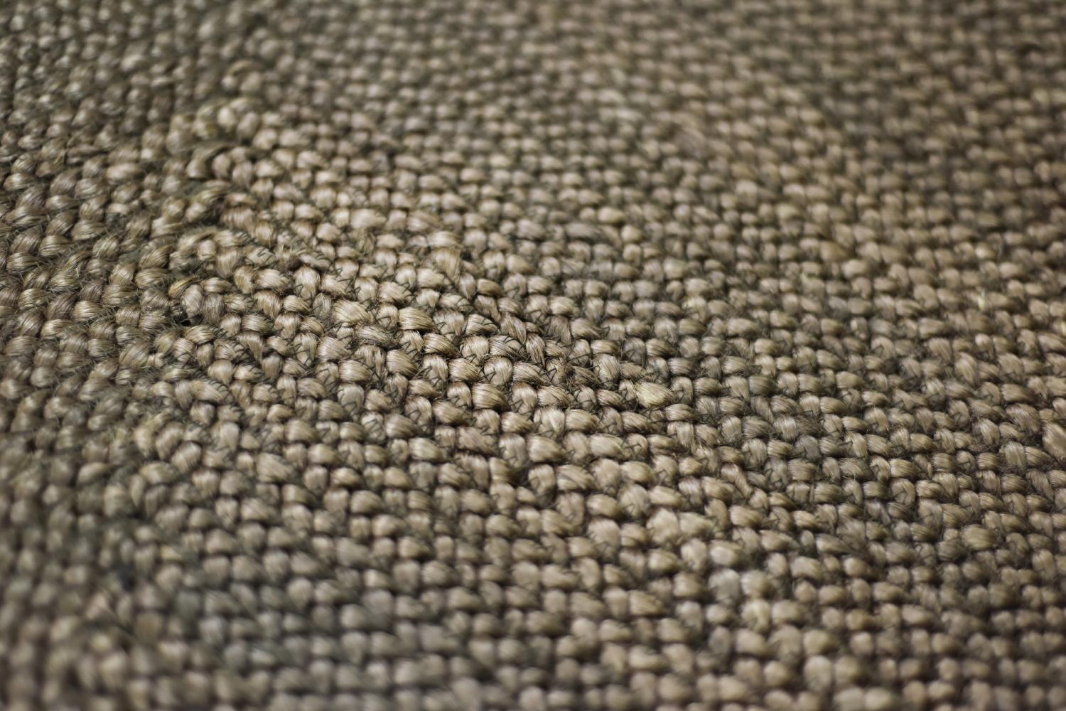 Tapis indien vintage en jute tissé à plat, marron, années 1970 en vente 8