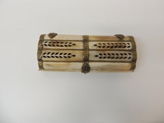 Vintage Indian Camel Bone Jewelry Box