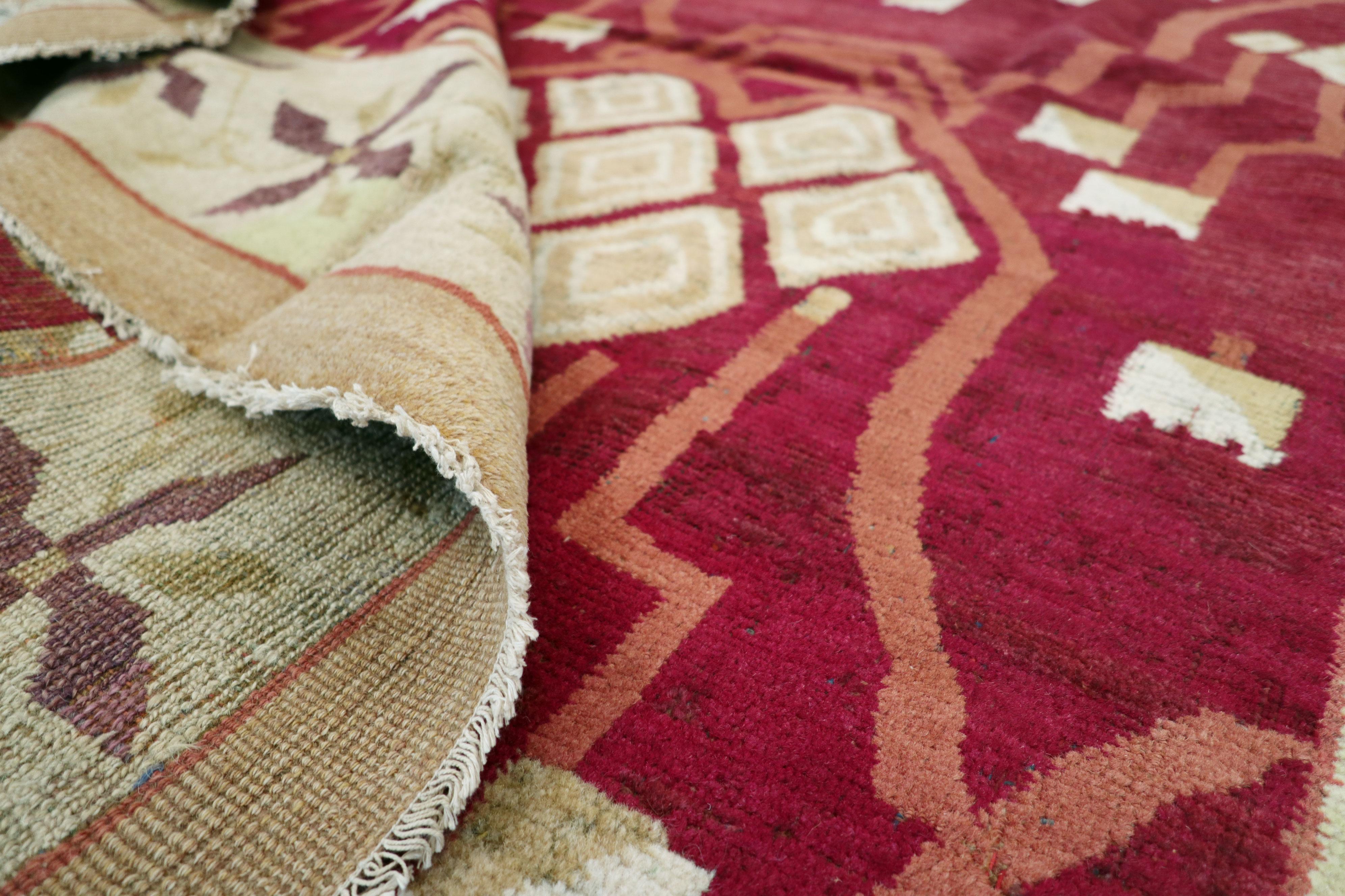 Vintage Indian Room Size Carpet For Sale 1