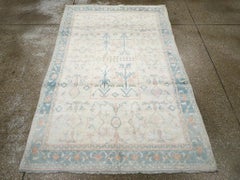 Tappeto d'accento vintage in cotone indiano Agra