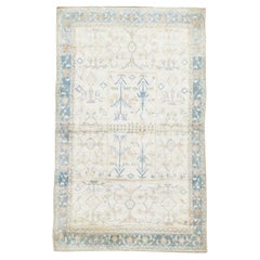 Vintage Indian Cotton Agra Accent Rug