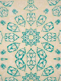 Vintage Indian Cotton Agra Carpet