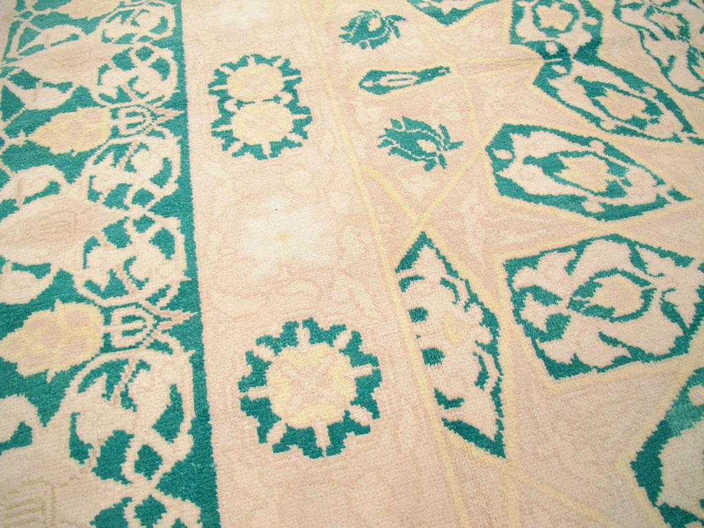 20th Century Vintage Indian Cotton Agra Carpet For Sale
