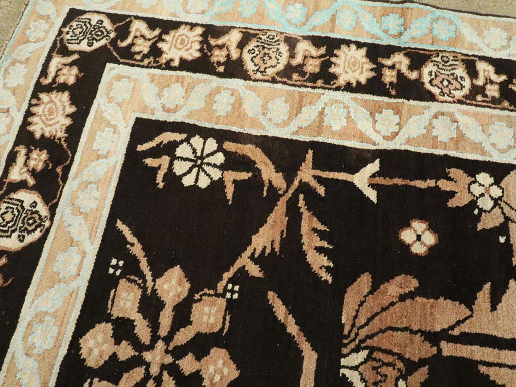 Wool Vintage Indian Cotton Agra Carpet For Sale