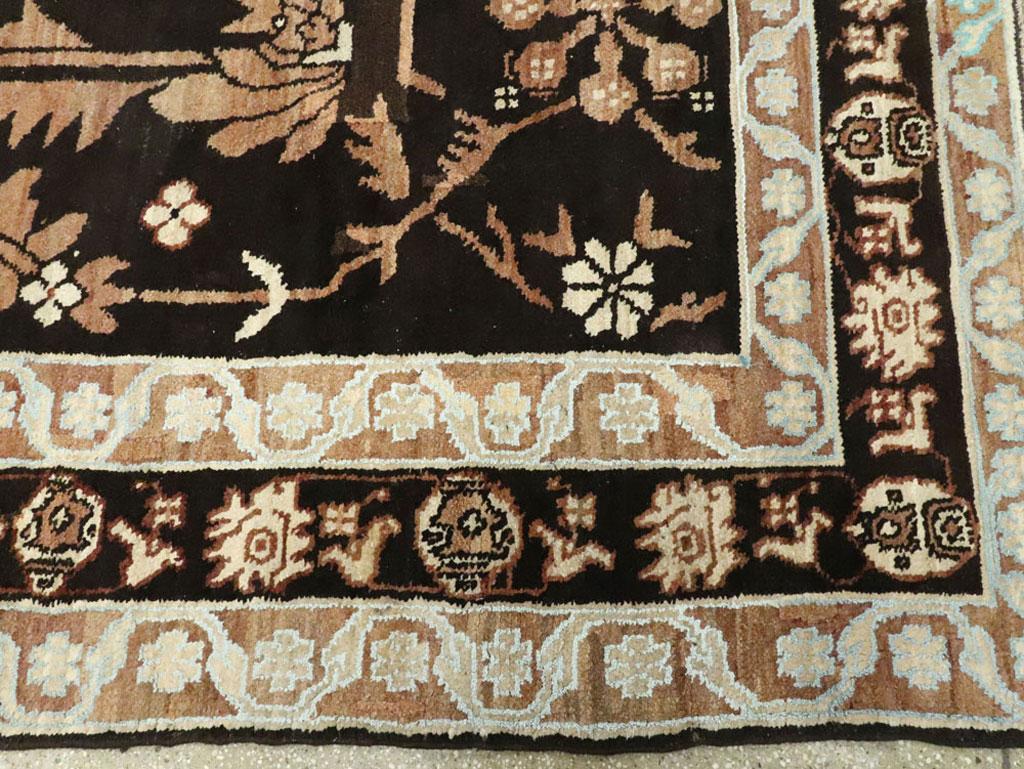 Indischer Agra-Teppich aus Baumwolle im Angebot 1