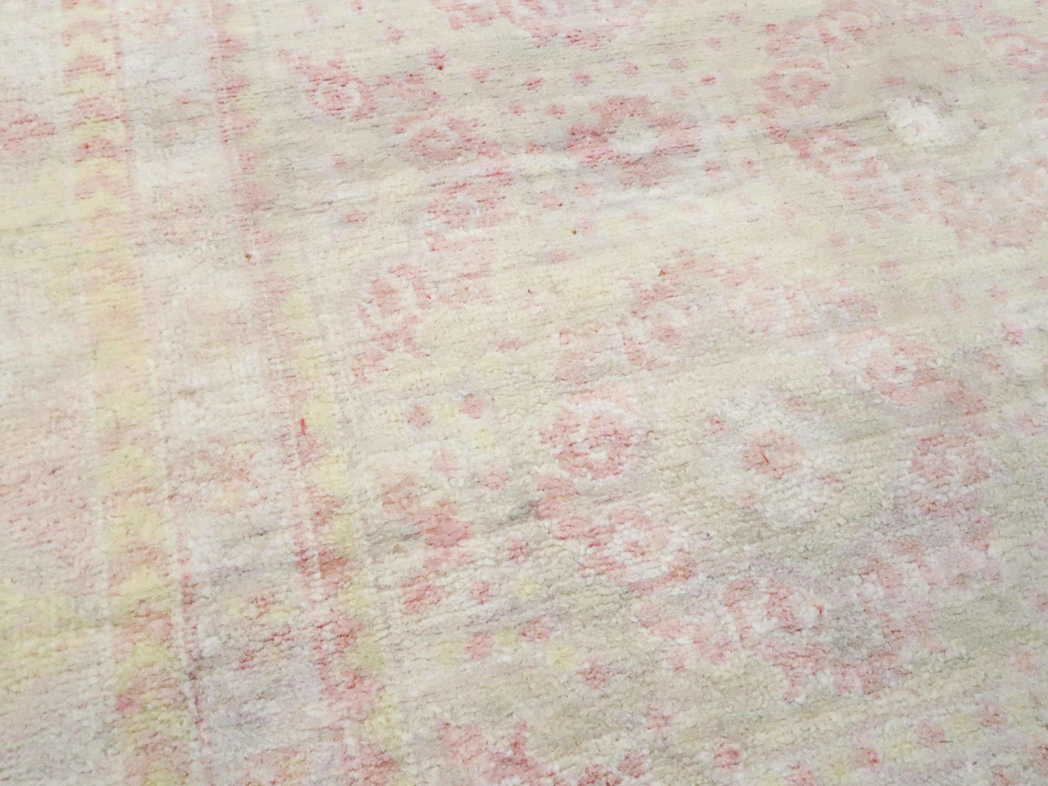 Indischer Agra-Teppich aus Baumwolle (20. Jahrhundert) im Angebot