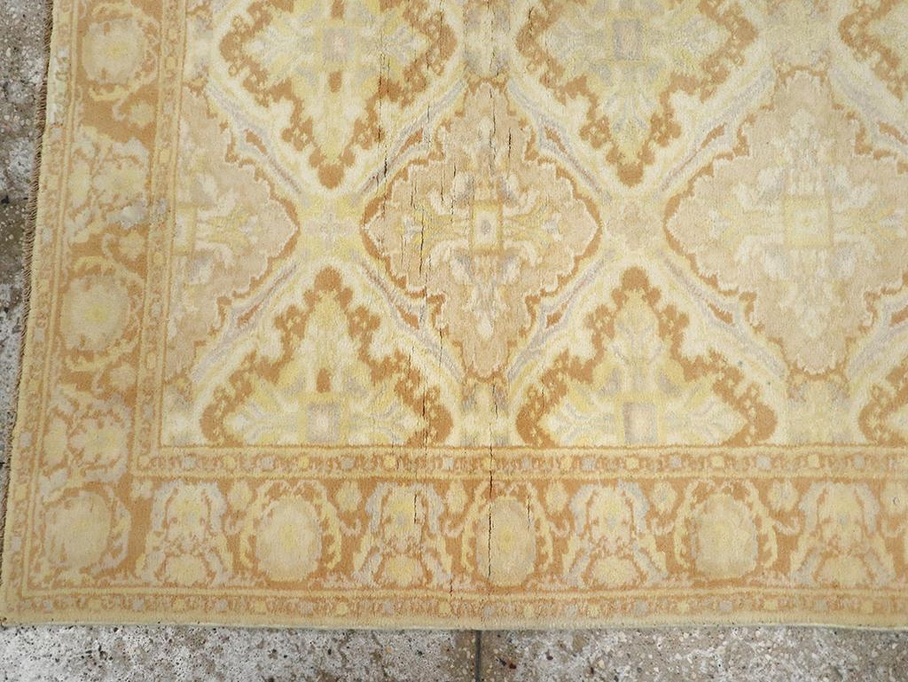 Tapis indien vintage en coton Agra Bon état - En vente à New York, NY