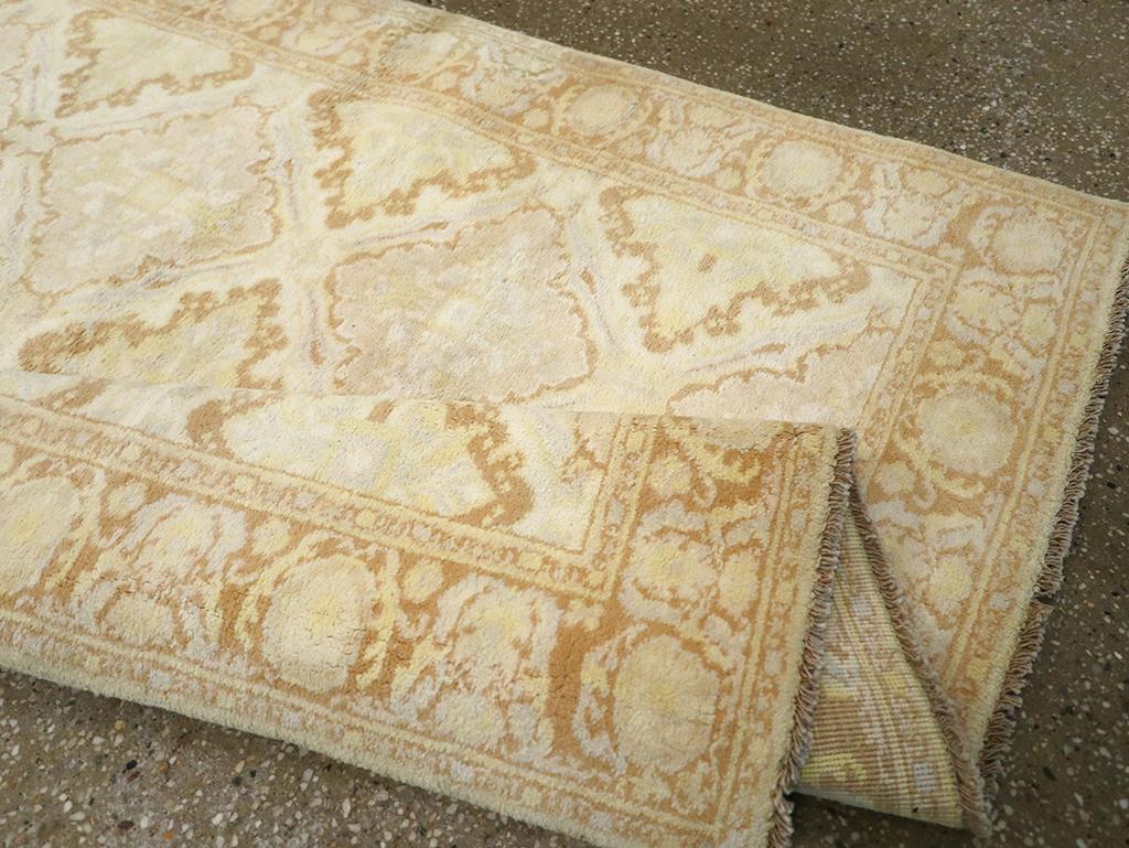 Coton Tapis indien vintage en coton Agra en vente