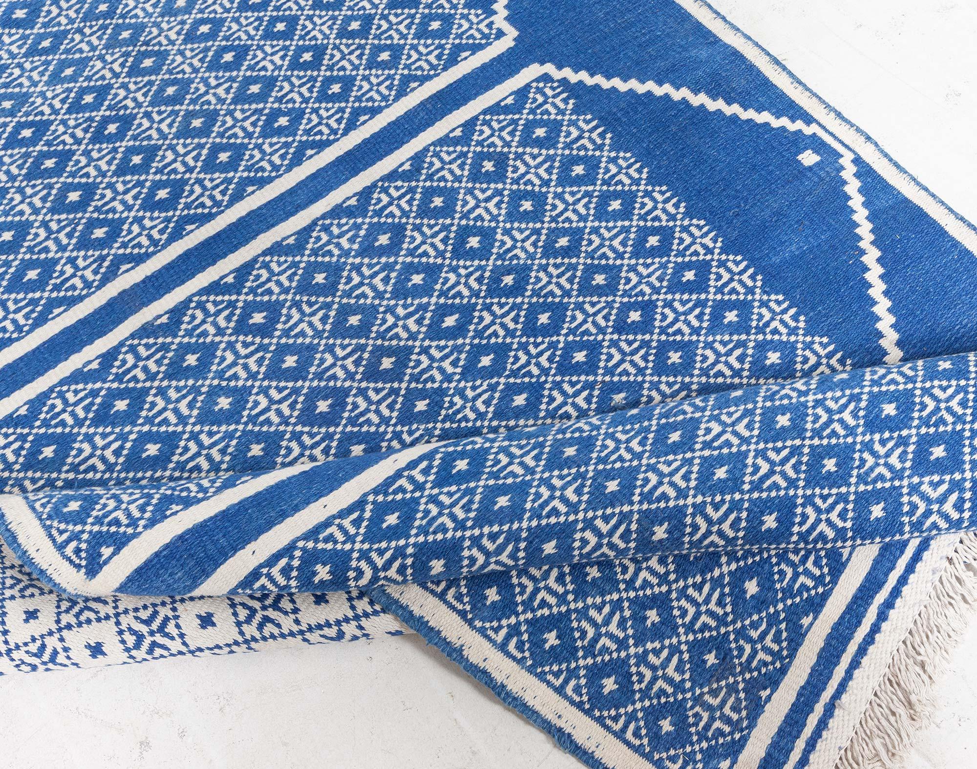 Vintage Indian Cotton Double Sided Runner For Sale 8